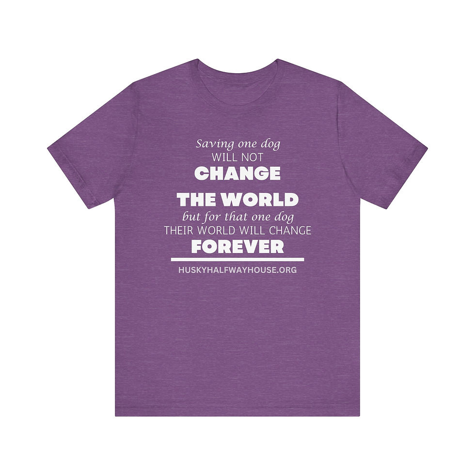 Thumbnail: Saving One Dog Unisex Jersey T-Shirt