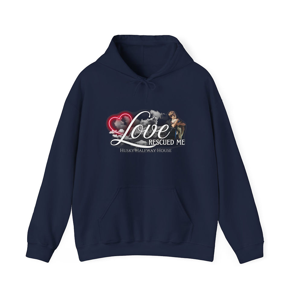 Thumbnail: Love Rescued Me Unisex Hooded Sweatshirt