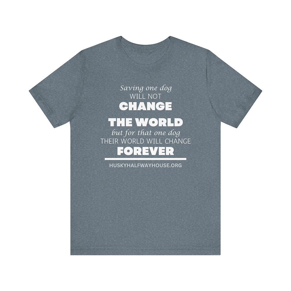 Thumbnail: Saving One Dog Unisex Jersey T-Shirt