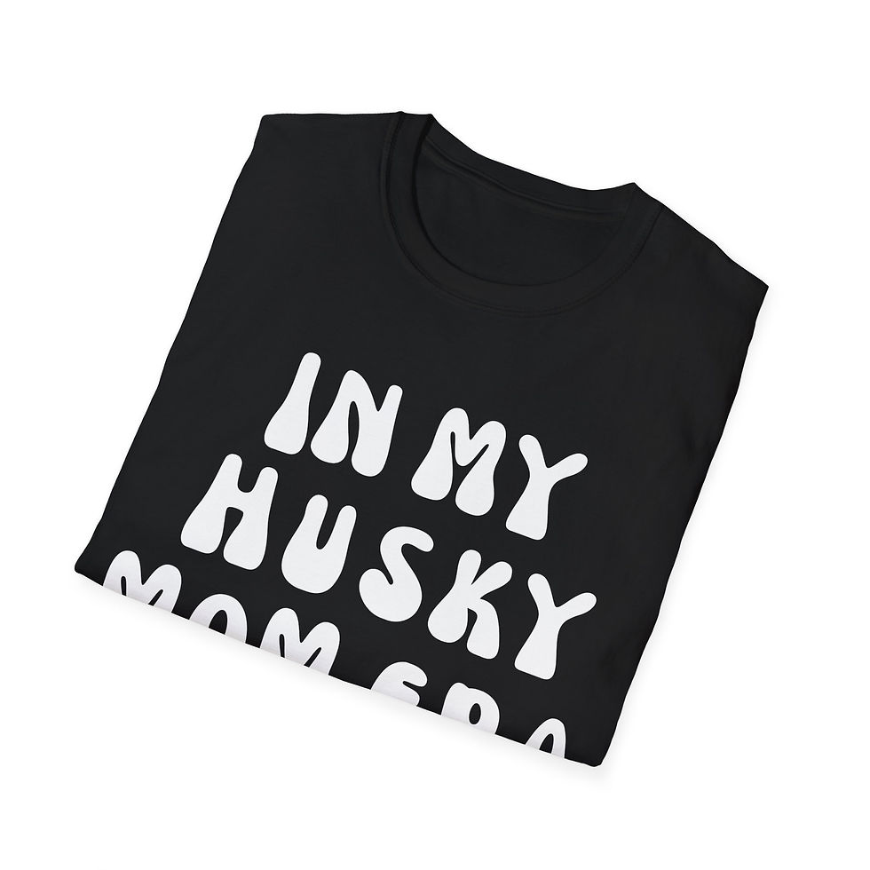 Thumbnail: Husky Mom Era Unisex T-Shirt -Text Only