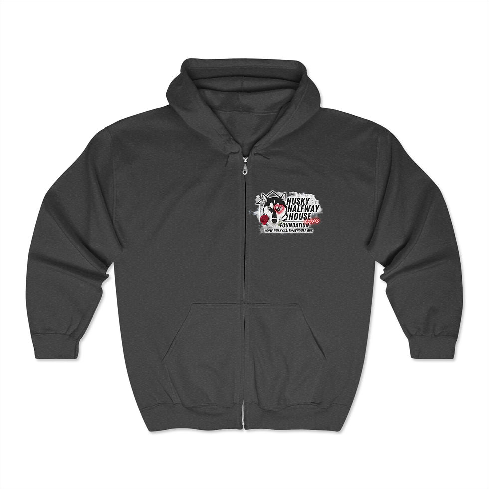 Thumbnail: Love Rescued Me Unisex Heavy Blend™ Full Zip Hooded Sweatshirt
