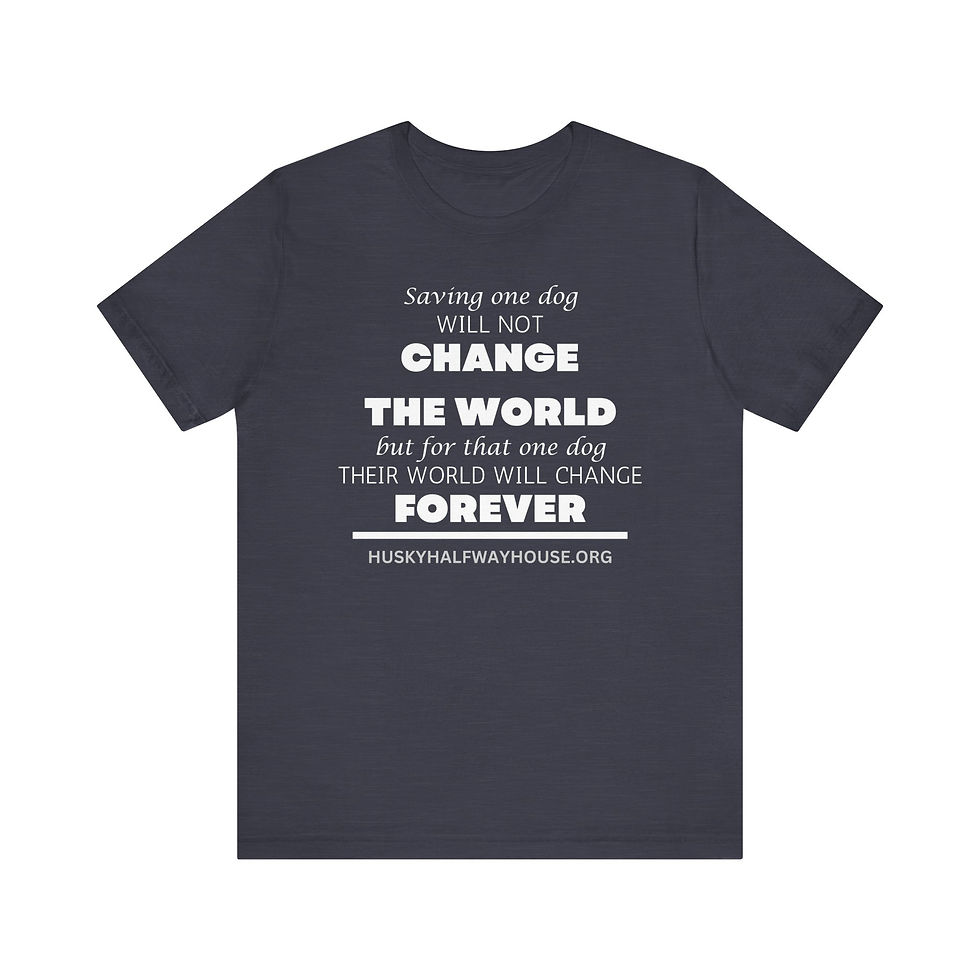 Thumbnail: Saving One Dog Unisex Jersey T-Shirt
