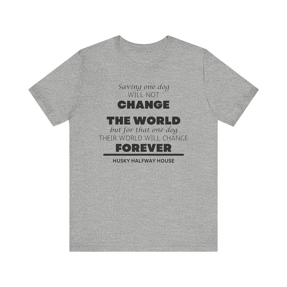 Thumbnail: Saving One Dog Unisex Jersey T-Shirt