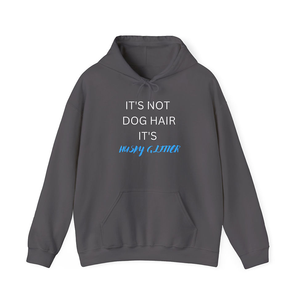 Thumbnail: It's Husky Glitter Unisex Hoodie