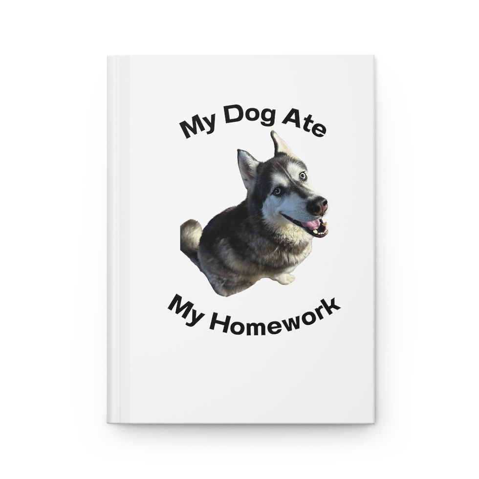 Thumbnail: My Dog Ate My Homework Hardcover Journal 