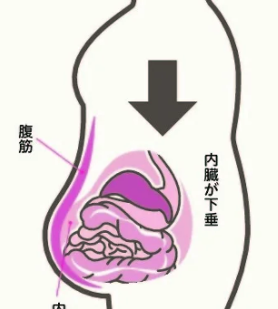 🥰開いた骨盤に落ちた内臓(ポッコリお腹)を引き上げましょう!