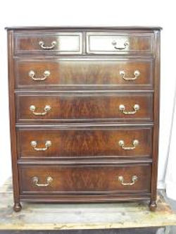 Walnut 6-Drawer Chest of Drawers