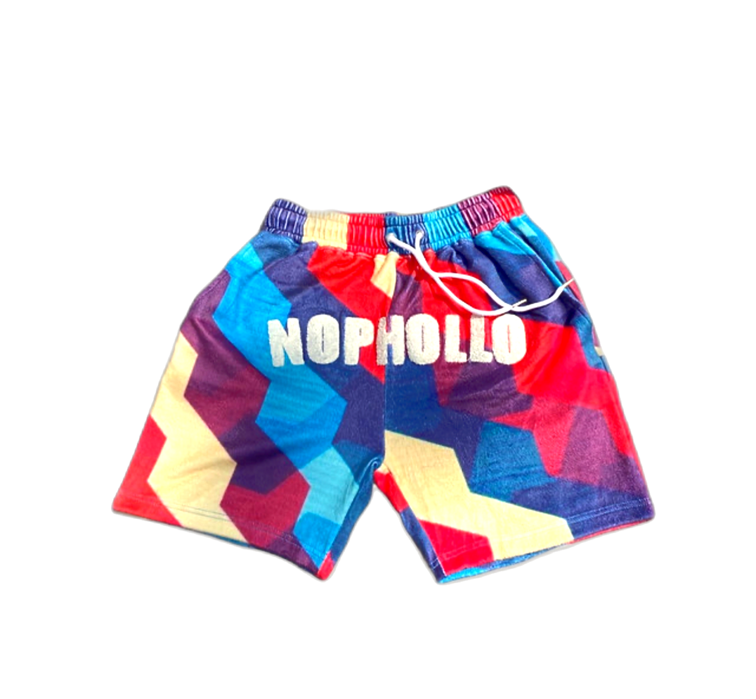 Multi Color Cotton Fleece Shorts 