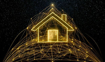 Firefly A space black background with stars in far away galactic vibes with golden lines.