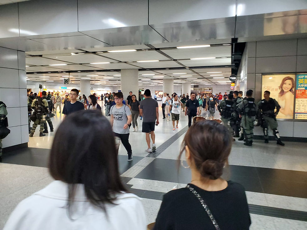 Police are showing up in all mass transit areas.