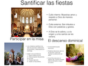 El tercer mandamiento "Santificar las fiestas"