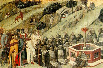 St. Albert at the Fountain of Elijah