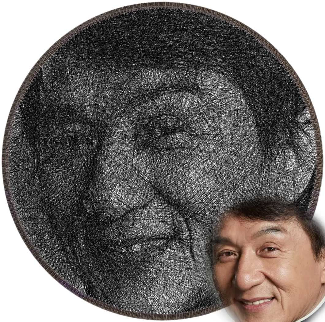 String Portrait - Jackie Chan