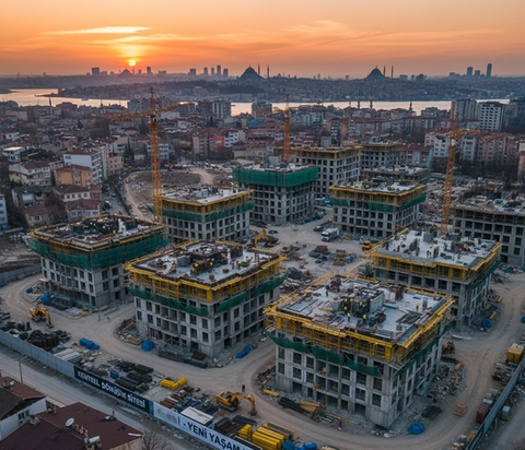 Kentsel dönüşüm sürecinde arsa sahipleri ile yapılan proje görüşmesi