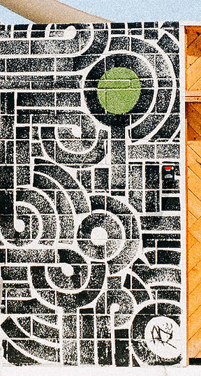 Wood and Brick Street Art