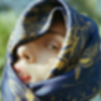 Thumbnail: Square Silk Scarf丨Moon Night