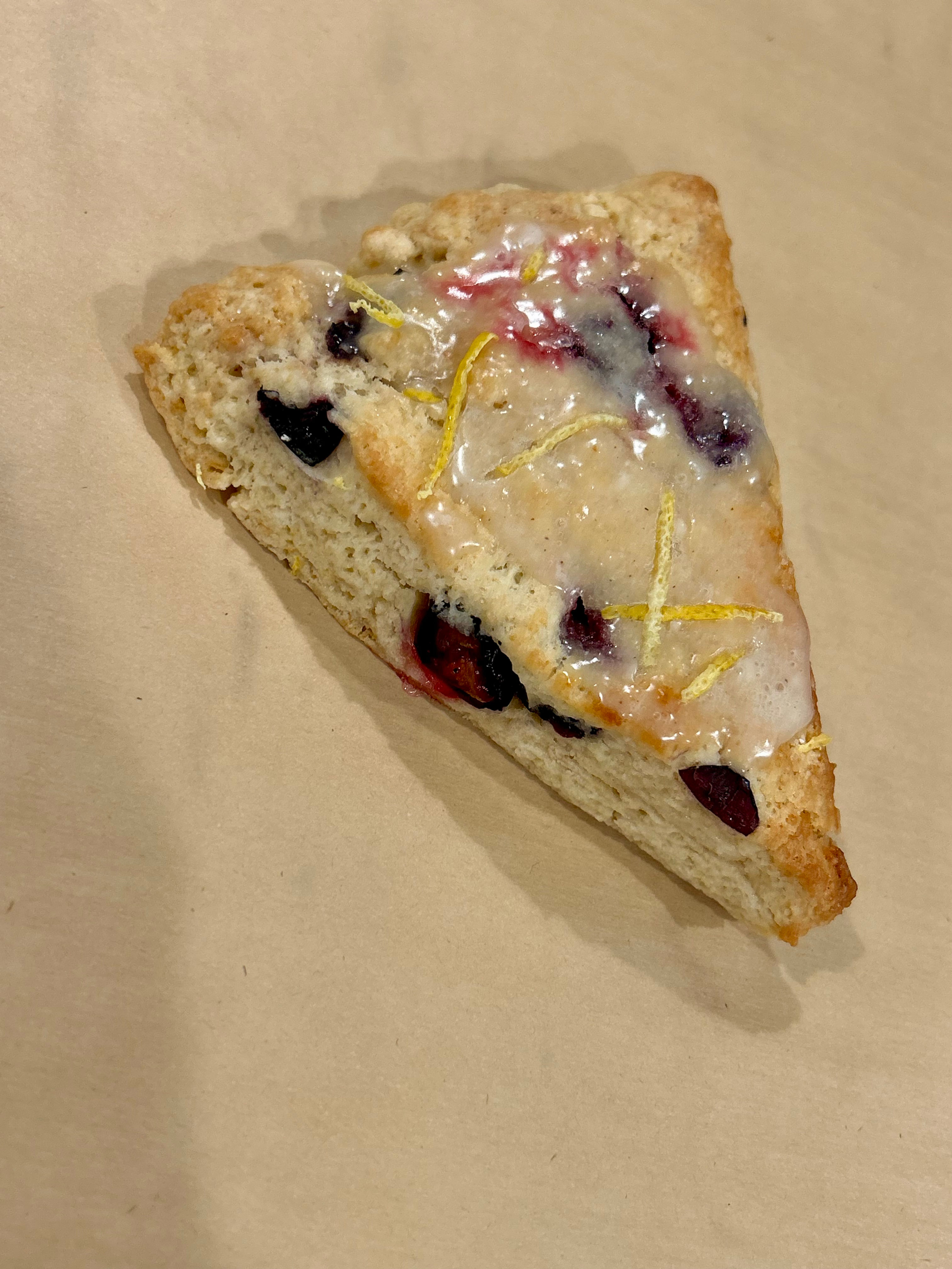 Sourdough Blueberry Lemon scone 