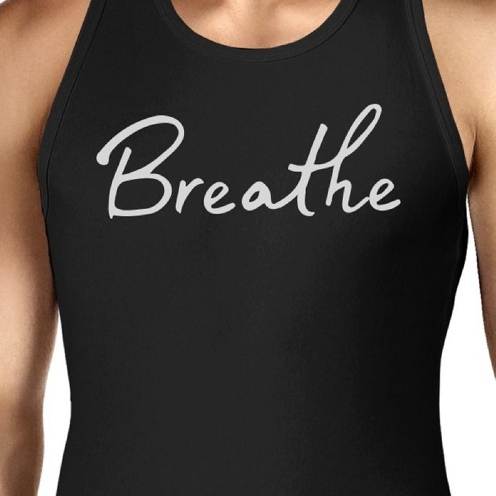 Thumbnail: Breath Unisex Tank Top Yoga Sleeveless Shirt Cute Gifts for Yogi