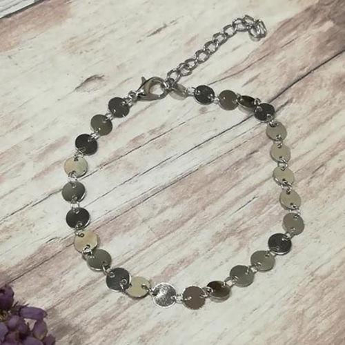 Thumbnail: Boho 2pc Moon Beaded Anklet Ankle Bracelet