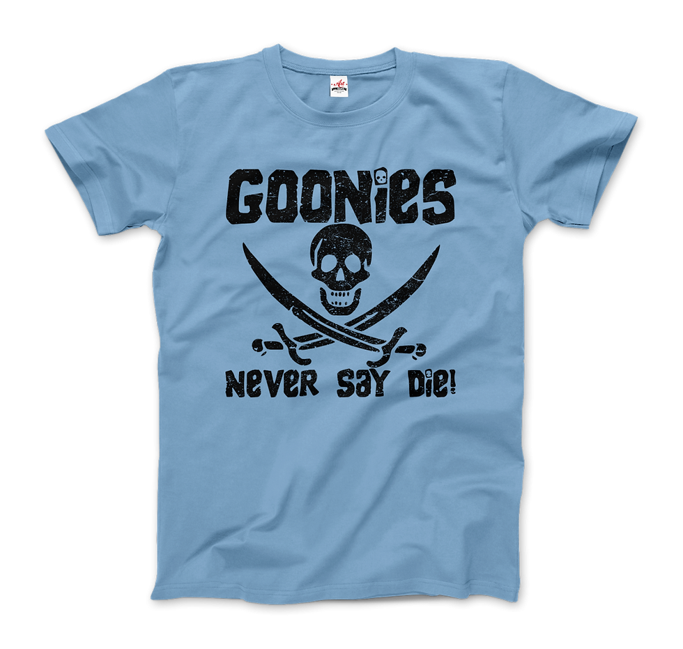 Thumbnail: The Goonies Never Say Die Distressed Design T-Shirt