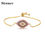 Thumbnail: Trendy Turkish Gold Evil Eye Bracelet