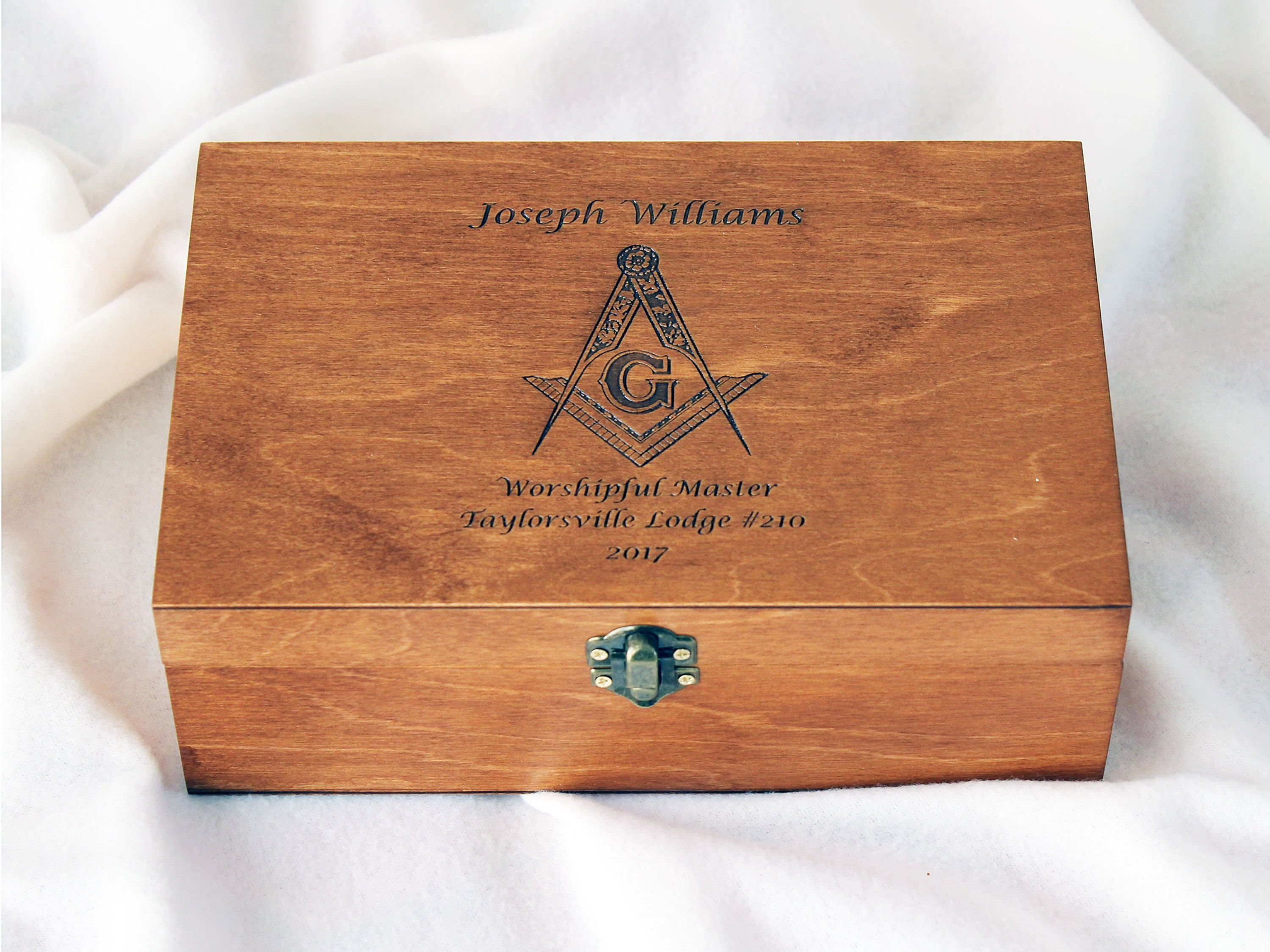 Custom Engraved Logo Box, Personalized Box With Logo, Logo on Wooden Box, Monog