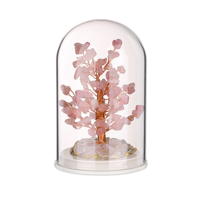 Thumbnail: Natural Agate Slice Crystal Lucky Fortune Money Tree Ornaments