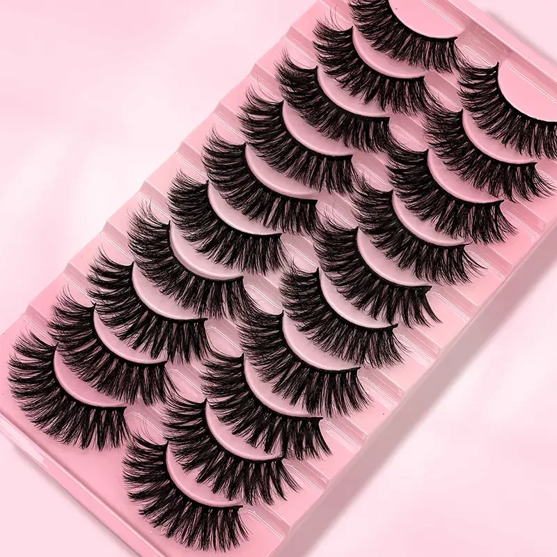 Thumbnail: 10 Pairs 3D Fluffy Faux Mink Thick Curling Lashes