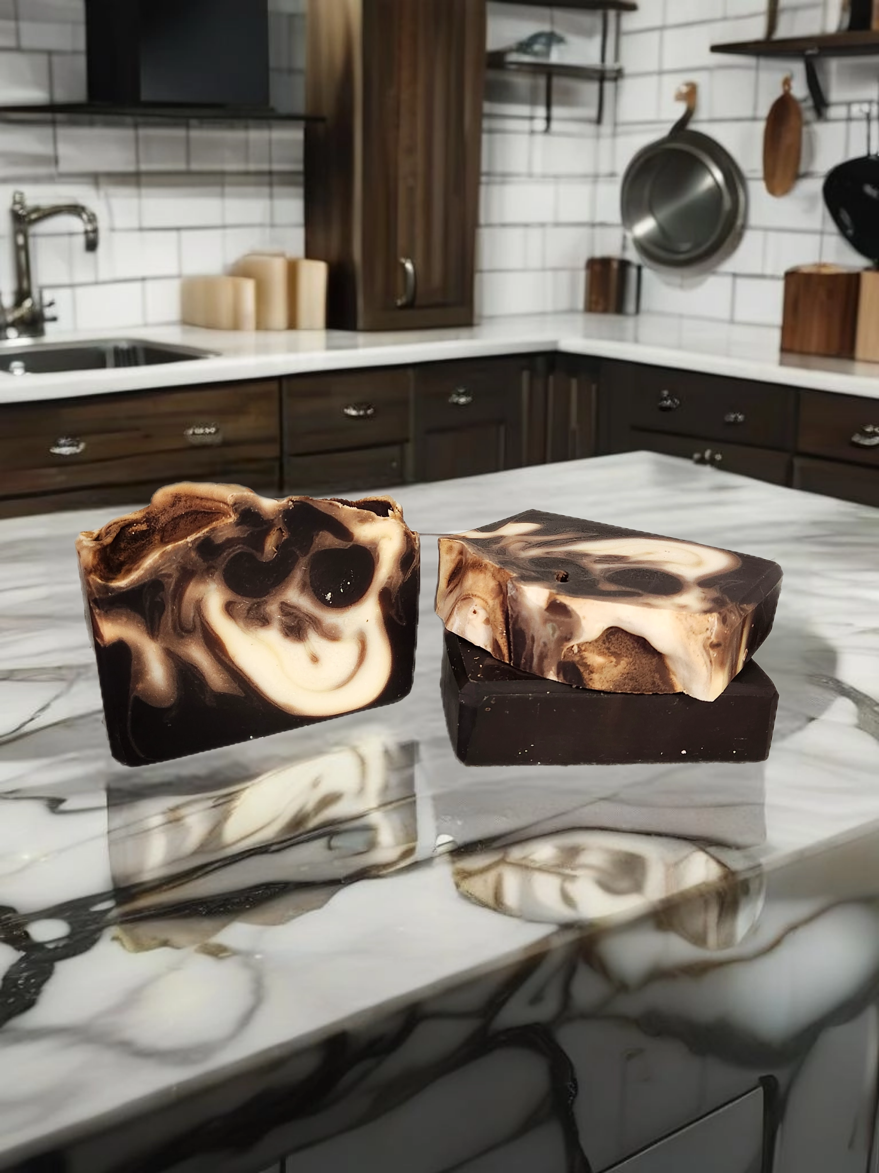 Bourbon Salted Caramel Handmade Soap