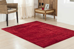 Tapete Peludo Vermelho