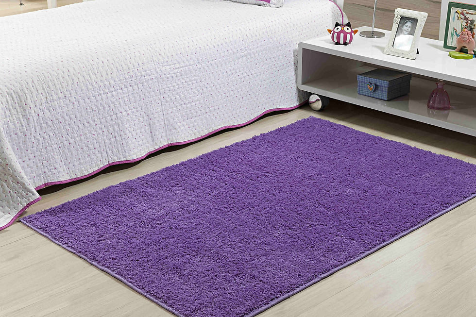 TAPETE PELUDO LILAS