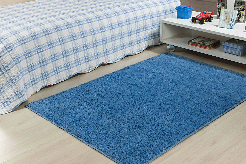 TAPETE PELUDO AZUL DELAVE