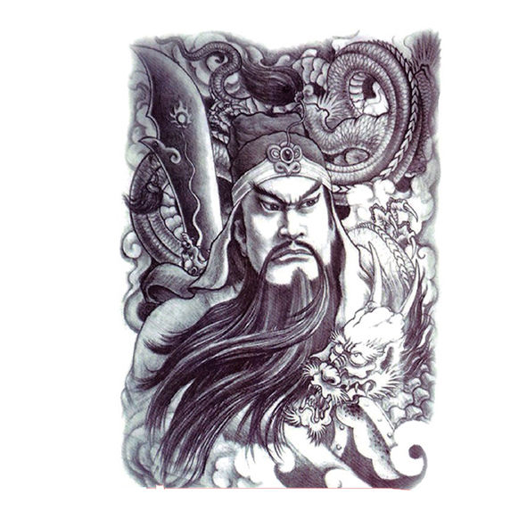 Chinese Warrior tattoo| קעקוע זמני סיני לוחם