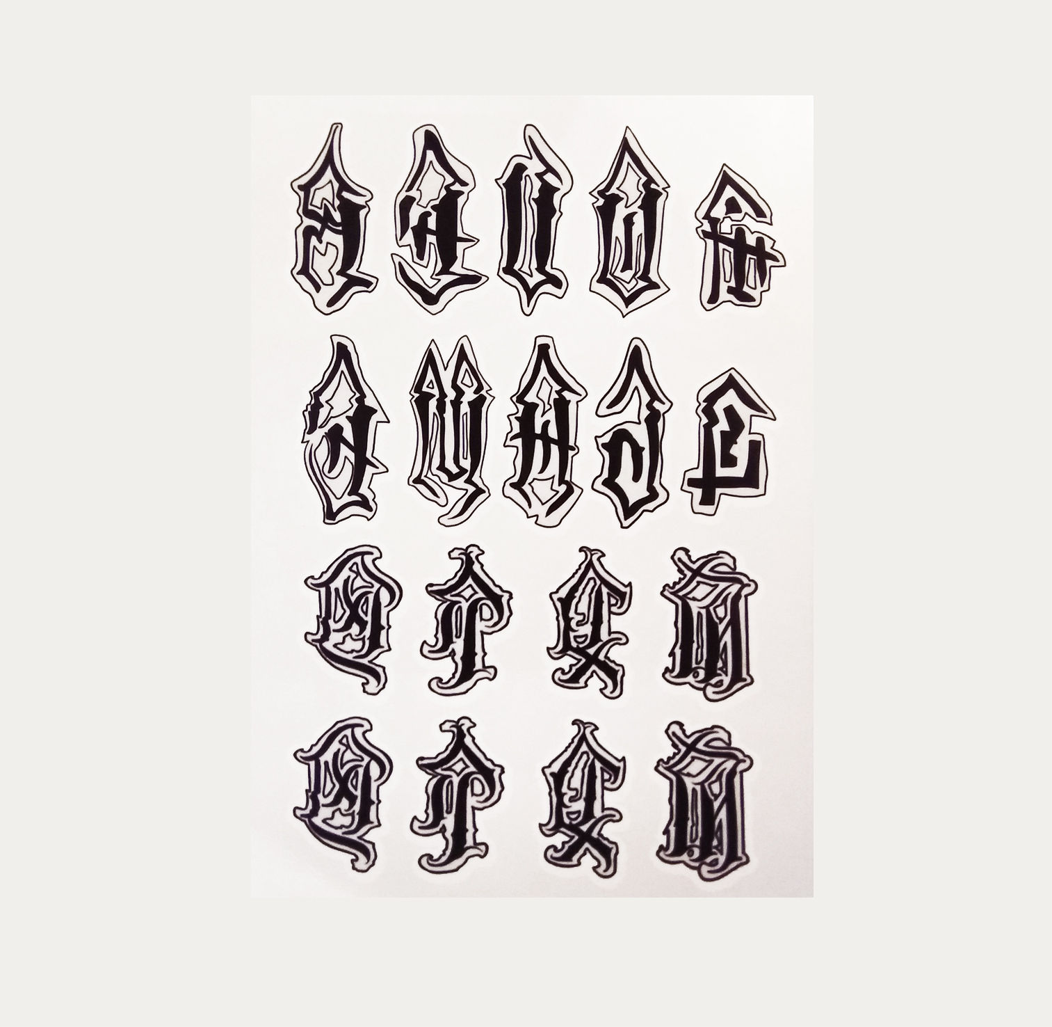 Letters to fingers temp tattoo |קעקועי אותיות לאצבעות