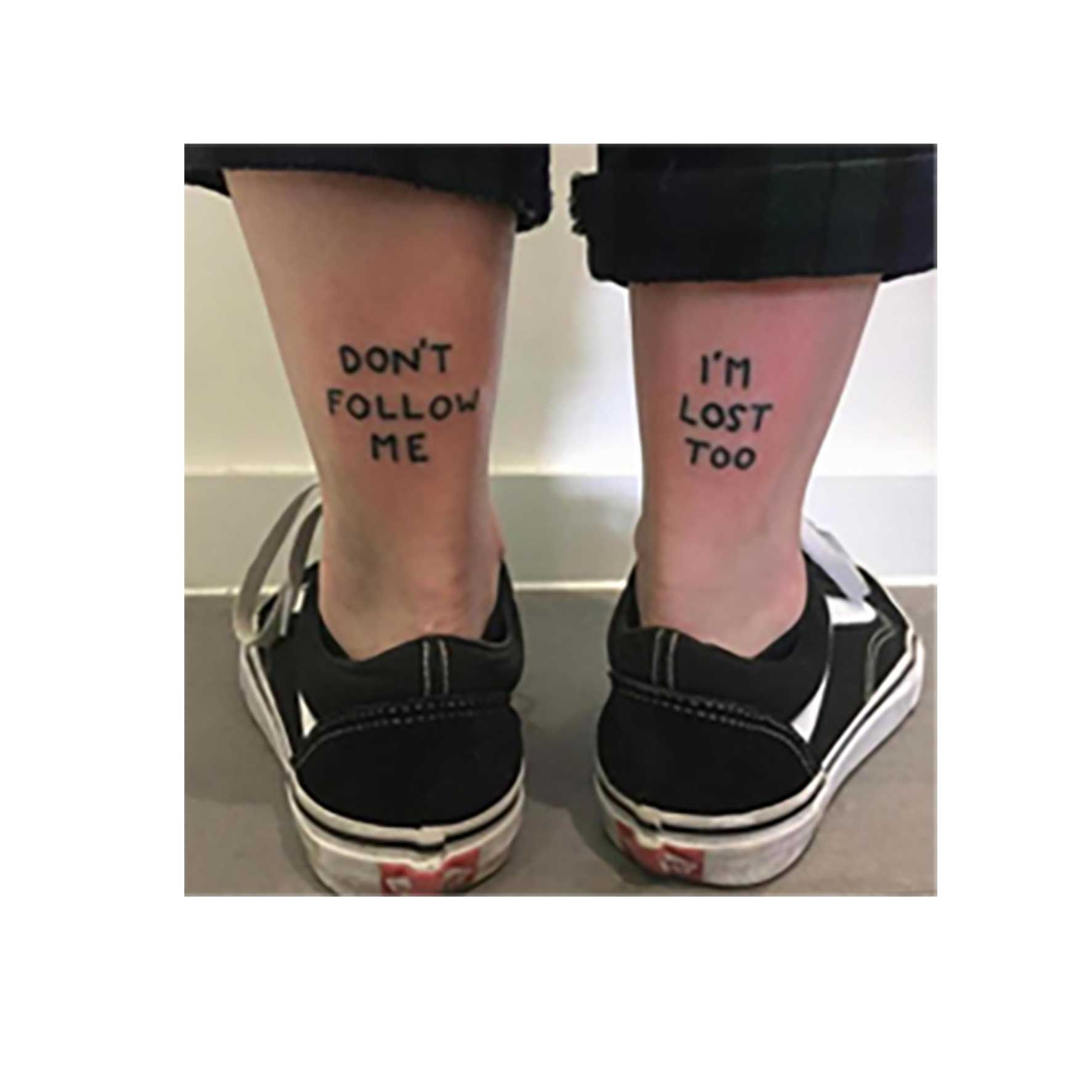 קעקוע זמני טקסט באנגלית text | קעקוע מים