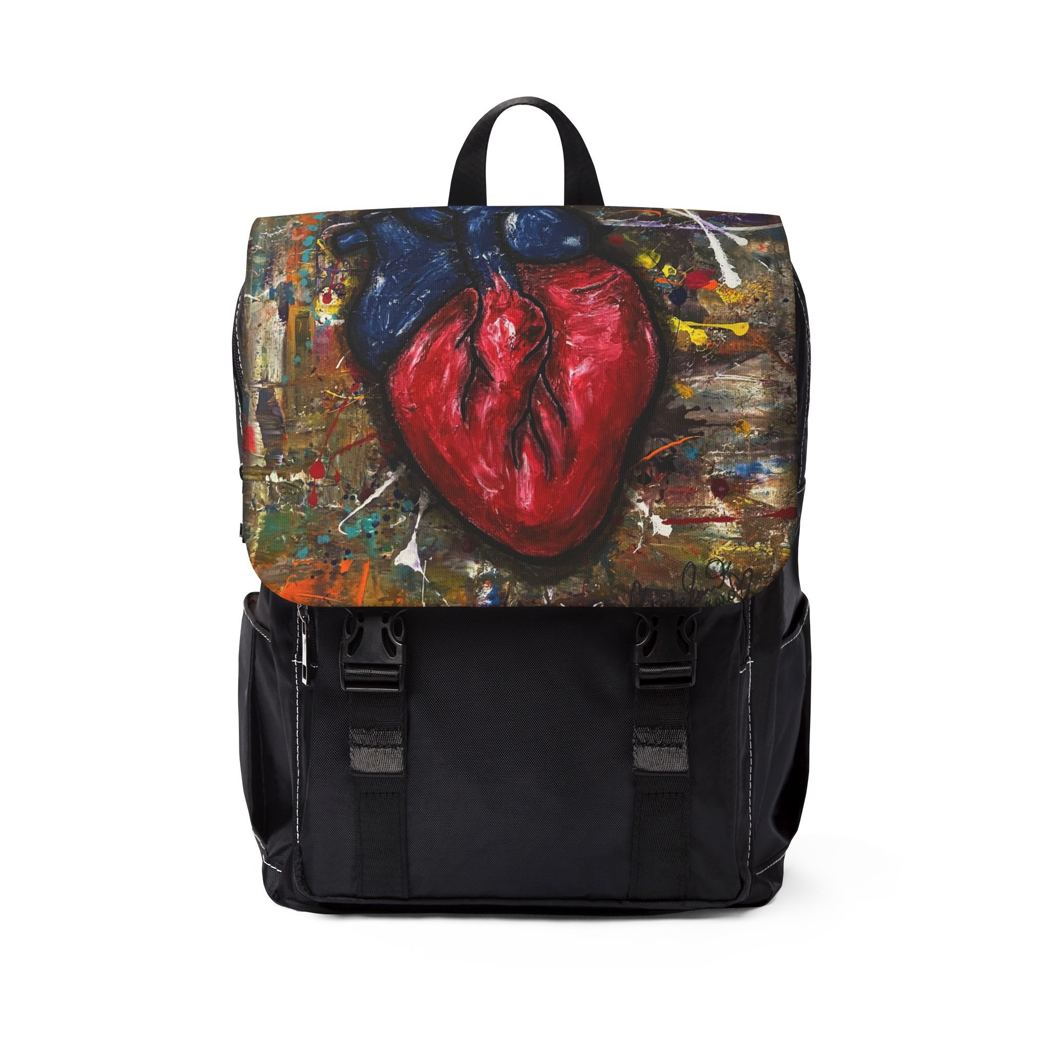 "An Artist's Heart" Unisex Casual Shoulder Backpack