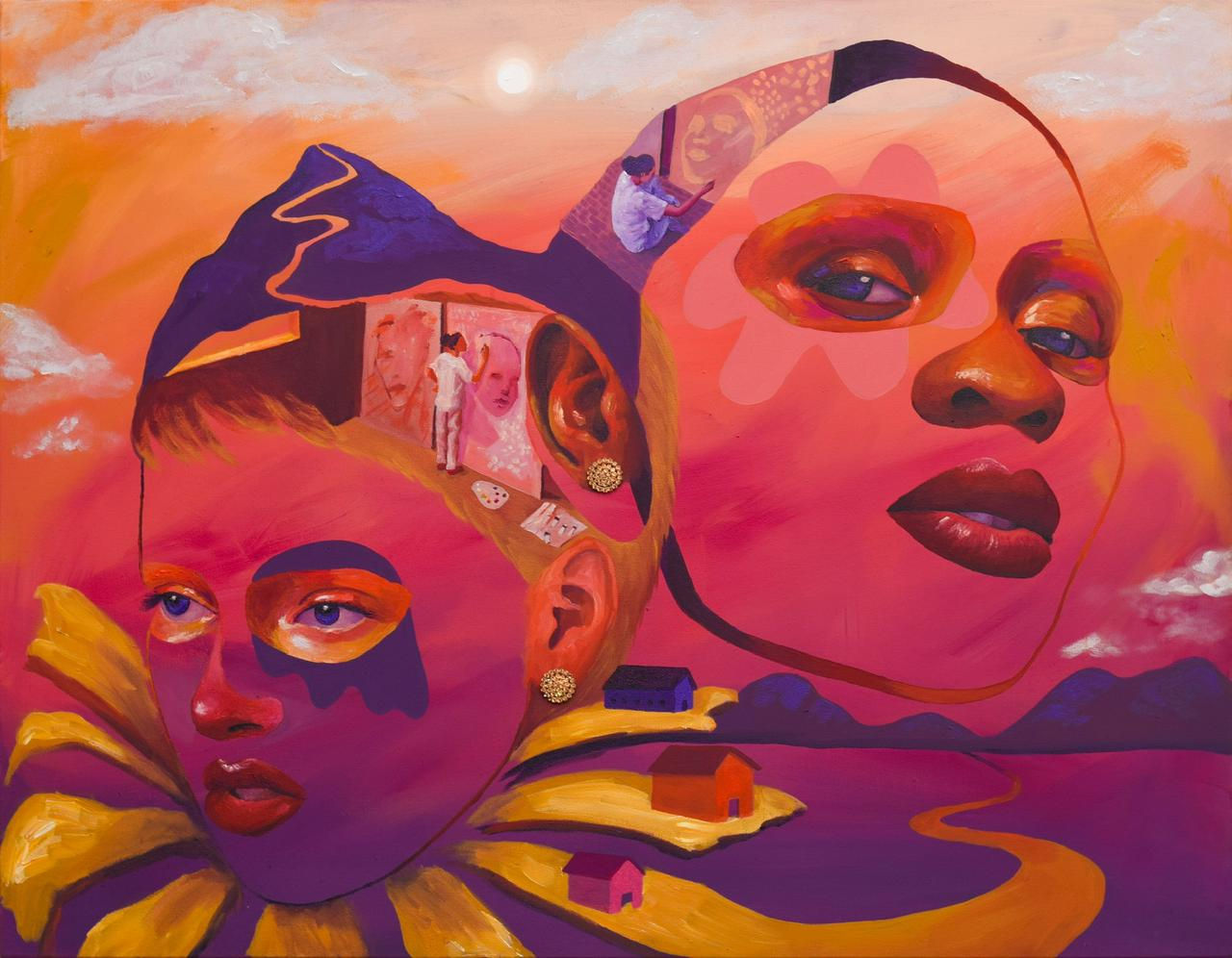 "Fragmentos de um tempo onírico" (70 x 90cm)