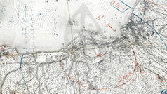 福岡,五萬分一地形圖,日本帝國,陸地測量部,(光緒30年|1904)明治37年3月30日發行《Black Water Museum Collections | 黑水博物館館藏》