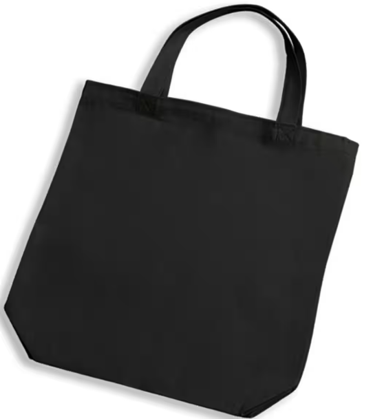 Thumbnail: Black Canvas Tote Bag