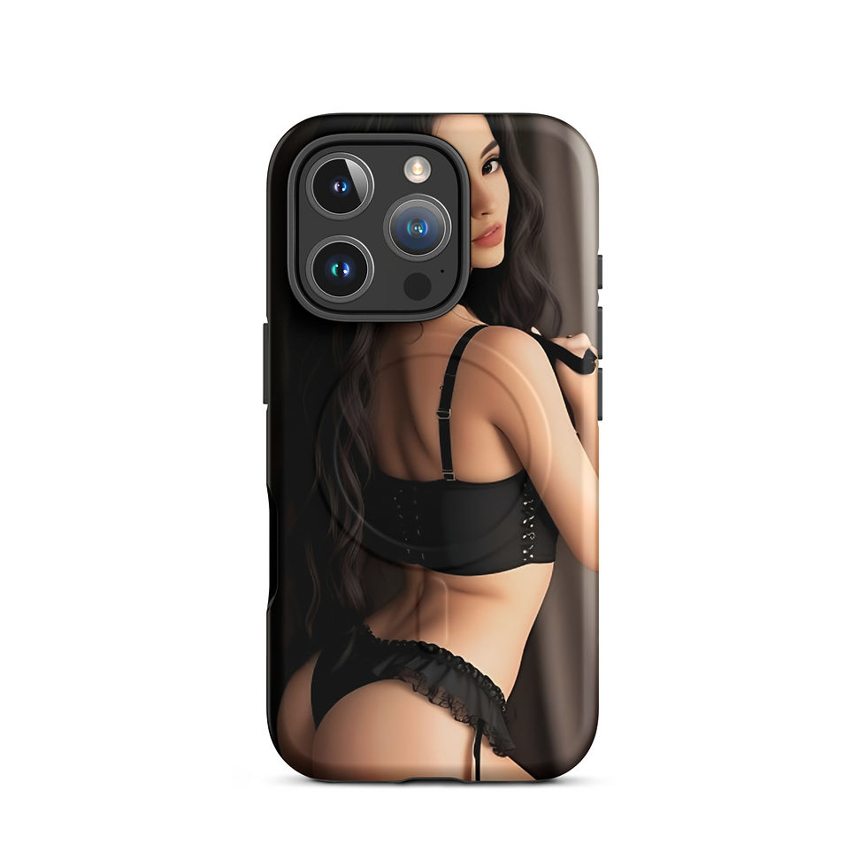 Thumbnail: Black Lingerie MagSafe® tough case for iPhone®