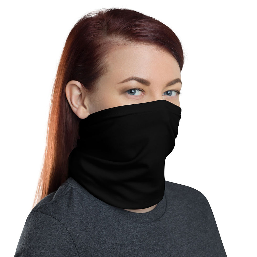 Miniatura: Black Neck Gaiter (black stitches)