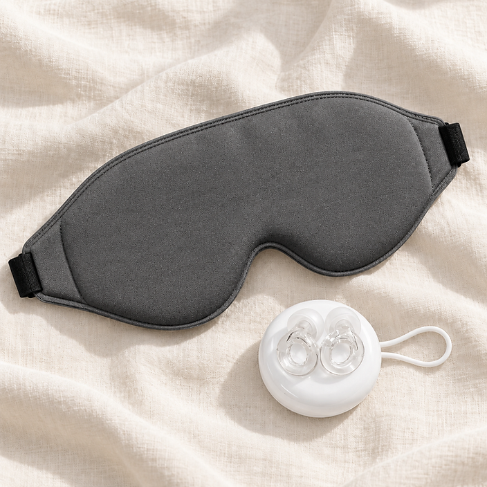 Quiet Night Set — blackout mask and sleep earplugs