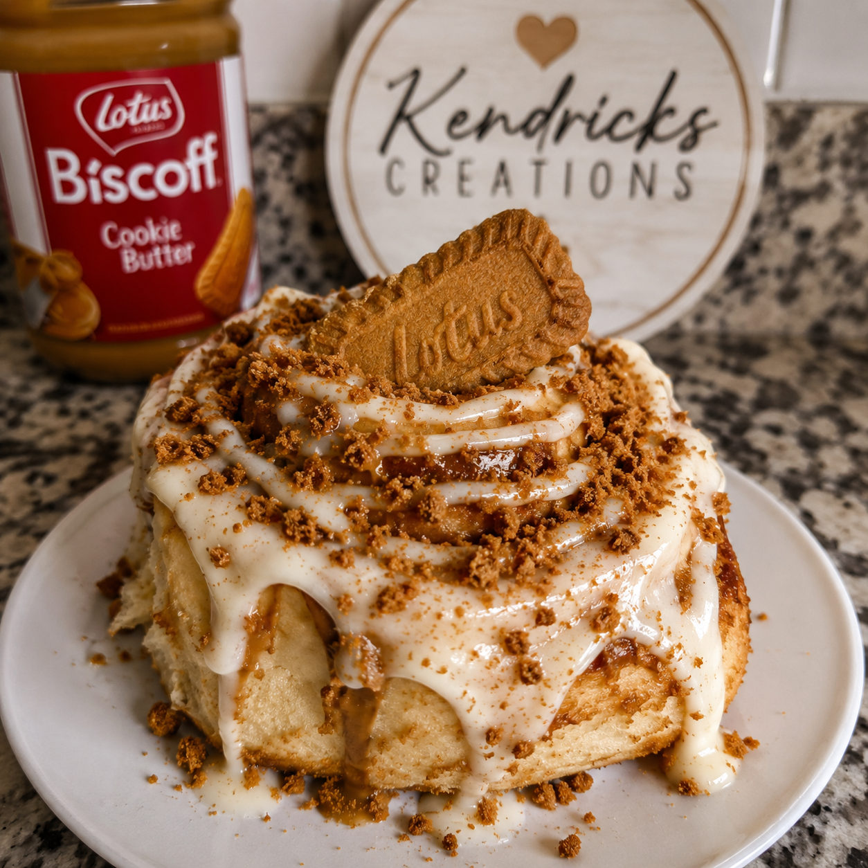 Biscoff Cookie Cinnamon Roll