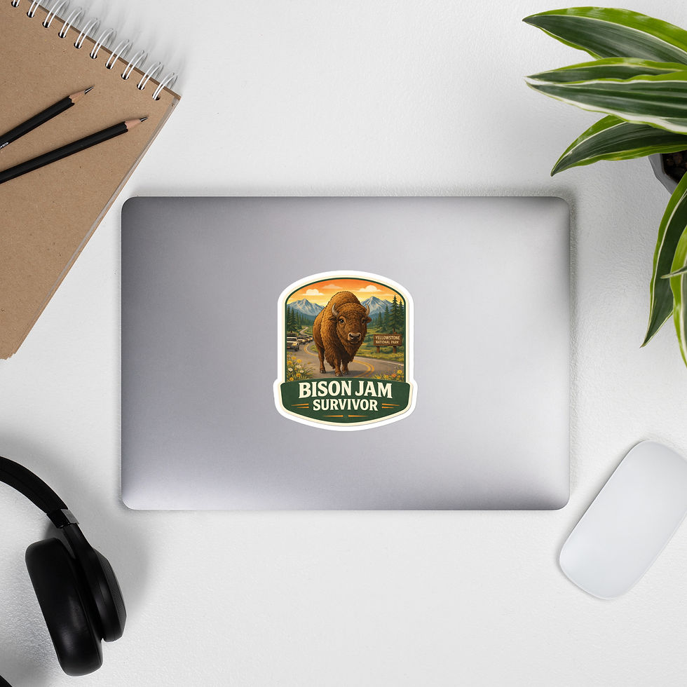 Thumbnail: Bison Jam Survivor Die-Cut Sticker