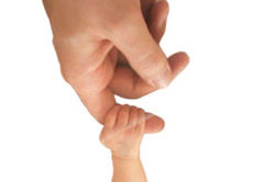 Helfer mit Hand und Herz