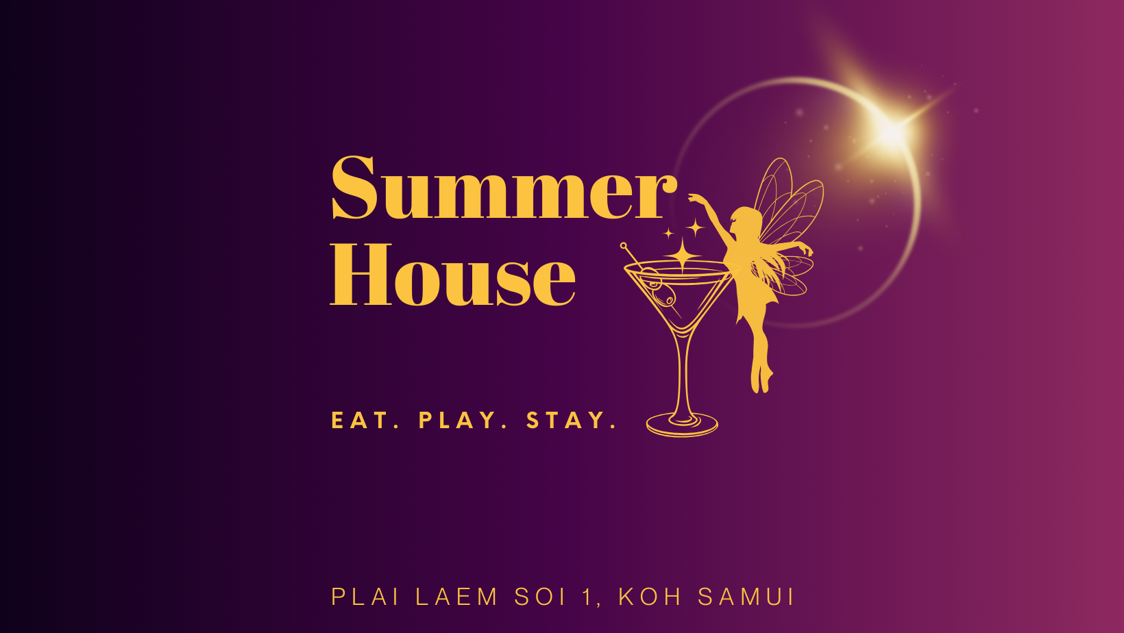 MENU Summer House Samui