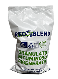 Sacchi di asfalto a freddo rigenerato Recoblend® prodotto da Recoworld