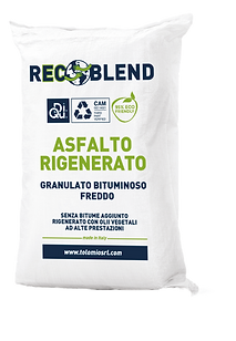 Recoblend Binder asfalto rigenerato per ripristino livelli stradali