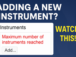 Understanding the “Maximum Number of Instruments Reached” Message in Chromperfect