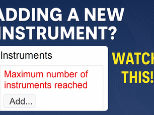 Understanding the “Maximum Number of Instruments Reached” Message in Chromperfect